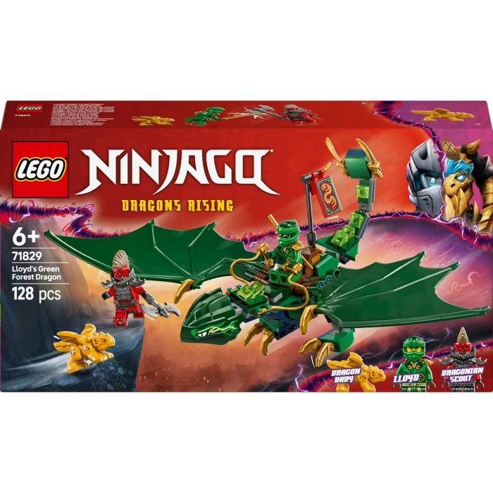 LEGO 71829 Ninjago Dragón Verde del Bosque de Lloyd Set de Construcción con 2 Minifiguras y Dragón Bebé Juguete para niños +6 años 0 LEGO 71829 Ninjago Dragón Verde del Bosque de Lloyd Set de Construcción con 2 Minifiguras y Dragón Bebé Juguete para niños +6 años 0