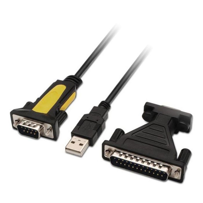 Adaptador USB a RS232 NANOCABLE 10.03.0002 1,8 m Negro 1,8 m