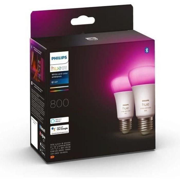 Bombillas LED inteligentes PHILIPS Hue White & Color Ambiance E27 - Compatible con Bluetooth 0 Bombillas LED inteligentes PHILIPS Hue White & Color Ambiance E27 - Compatible con Bluetooth 0