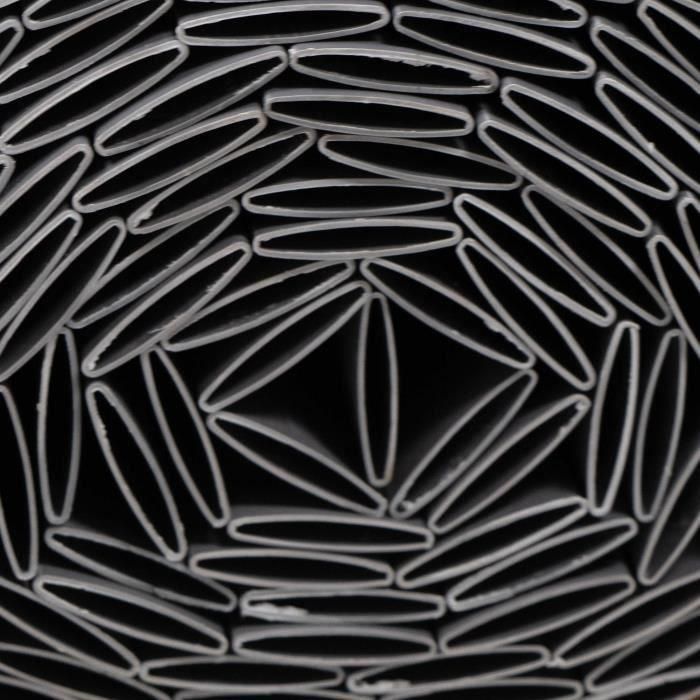 Biombo de caña de PVC de doble cara - NATURE - 1 x 3 m - 1600 g/m² - Opaco 4/5 - Anti-UV - Gris claro 1