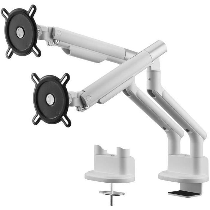 Soporte para monitor - UNO PARA TODOS - Dinámico - VESA 100 - Doble brazo - 13 a 35'' - Blanco 0 Soporte para monitor - UNO PARA TODOS - Dinámico - VESA 100 - Doble brazo - 13 a 35'' - Blanco 0