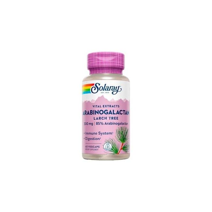 SOLARAY Arabinogalactano AG Immunoenhacer, Suplemento Sistema Inmune, 60 Cápsulas Veganas