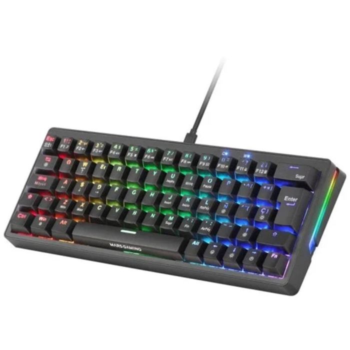 Mars Gaming MKMINIPRO Teclado Gaming Mecánico 60% RGB, Switches SKN Amarillo Silenciosos, Multiplataforma 1 Mars Gaming MKMINIPRO Teclado Gaming Mecánico 60% RGB, Switches SKN Amarillo Silenciosos, Multiplataforma 1