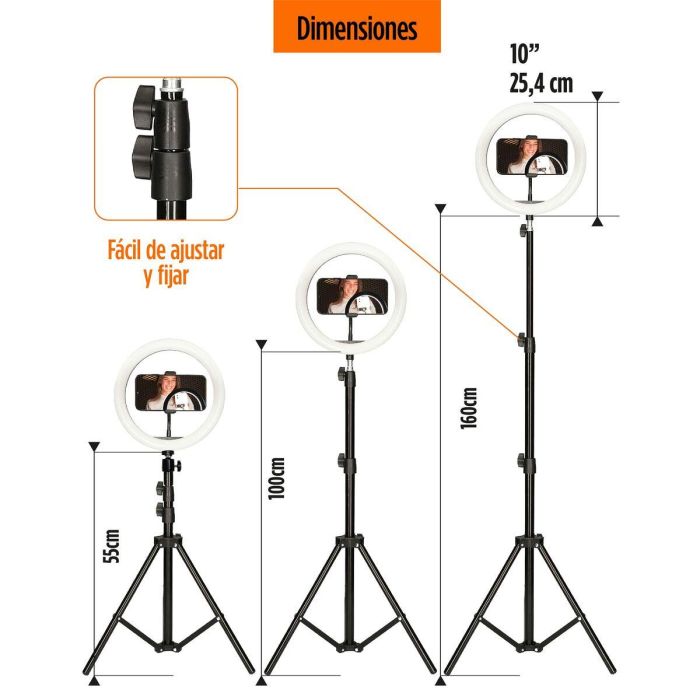 Aro de Luz para Selfie KSIX 10W 3 Aro de Luz para Selfie KSIX 10W 3
