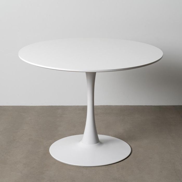 Mesa Comedor Blanco Dm-Metal 100 X 100 X 75 cm