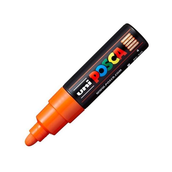 Posca Marcador Pc-7M No Permanente Punta Forma De Bala 4,5-5,5 mm Naranja Posca Marcador Pc-7M No Permanente Punta Forma De Bala 4,5-5,5 mm Naranja