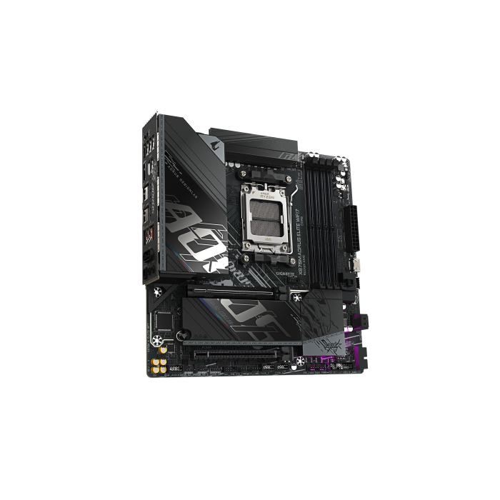 Gigabyte X870M AORUS ELITE WIFI7 Placa Base - Compatible con AMD Ryzen 9000 Series, VRM 14+2+2, DDR5 8200MHz (OC), PCIe 5.0, Wi-Fi 7, LAN 2.5GbE, USB4 (9MX87ME7-00-G10) 3