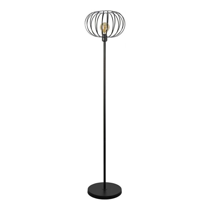 Edm Lámpara de pie vintage para salón, E27 60W, color negro, Ø35x150 cm 0 Edm Lámpara de pie vintage para salón, E27 60W, color negro, Ø35x150 cm 0