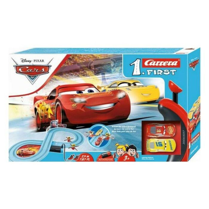 Pista carrera disney pixar cars race of friends, incluye 2 coches (rayo y cruz) 2,4 metros Pista carrera disney pixar cars race of friends, incluye 2 coches (rayo y cruz) 2,4 metros