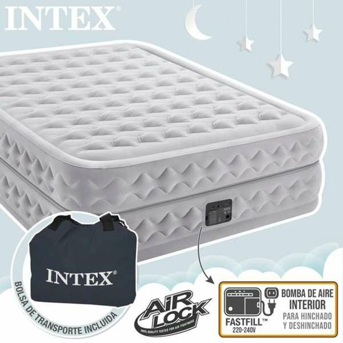 Cama Hinchable Intex Queen Supreme Air-Flow Fiber-Tech 152 x 50,1 x 203 cm 6 Cama Hinchable Intex Queen Supreme Air-Flow Fiber-Tech 152 x 50,1 x 203 cm 6