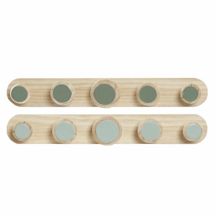 Perchero Pared Tropical DKD Home Decor Verde Menta Verde Oscuro 6 x 7.5 x 48 cm (2 Unidades) Perchero Pared Tropical DKD Home Decor Verde Menta Verde Oscuro 6 x 7.5 x 48 cm (2 Unidades)