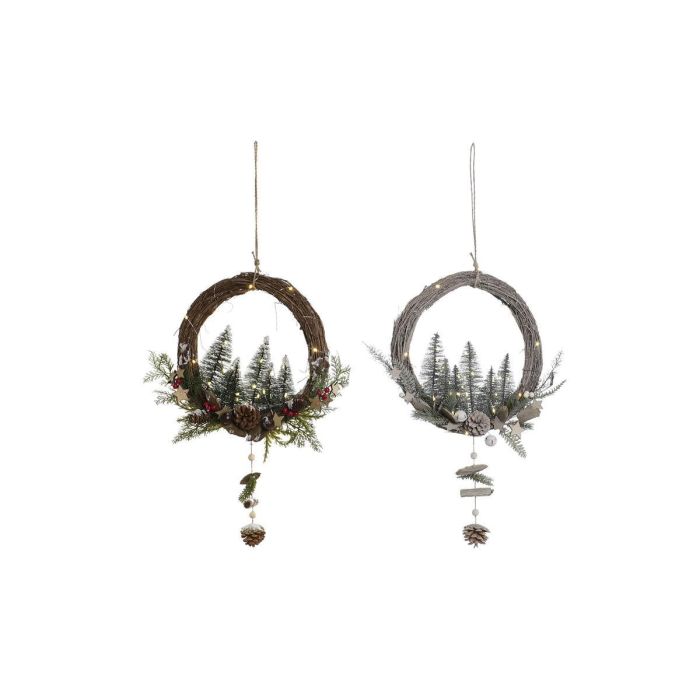 Decoracion Colgante Navidad Alpina DKD Home Decor Multicolor 11 x 65 x 40 cm (2 Unidades) Decoracion Colgante Navidad Alpina DKD Home Decor Multicolor 11 x 65 x 40 cm (2 Unidades)
