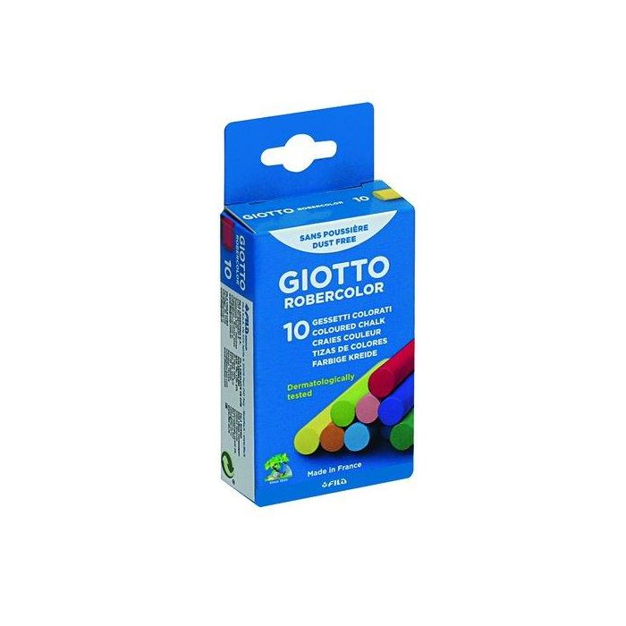 Tizas De Colores Giotto Roberc. Caja C/10 (Set de 40)