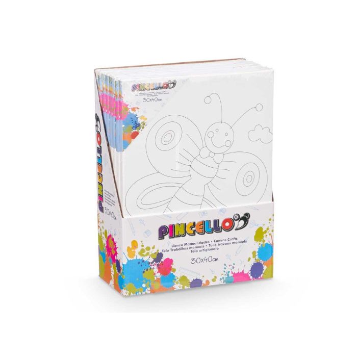Lienzo para manualidades 30x40 cm animales surtidos - Pincello (16 Unidades) 2 Lienzo para manualidades 30x40 cm animales surtidos - Pincello (16 Unidades) 2