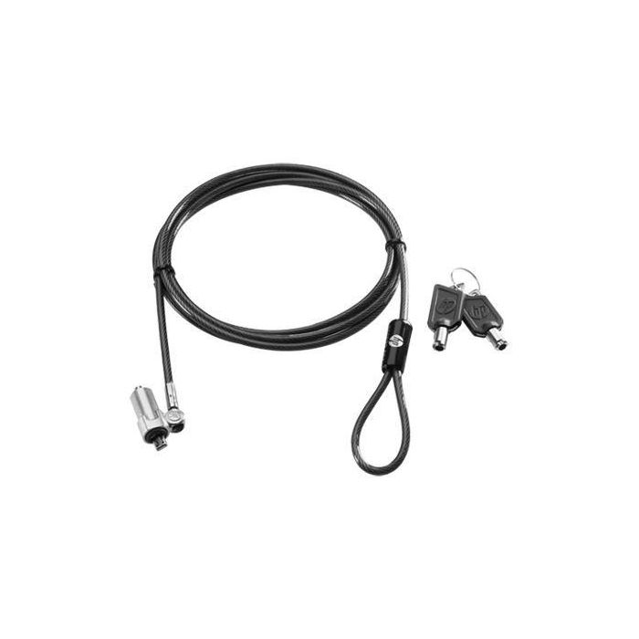 HP Candado de Cable Ultraslim con Llave para HP Ultrabook y Portátiles – Cable de Acero de 1.8m con Mecanismo de Botón y Llave de Repuesto 1