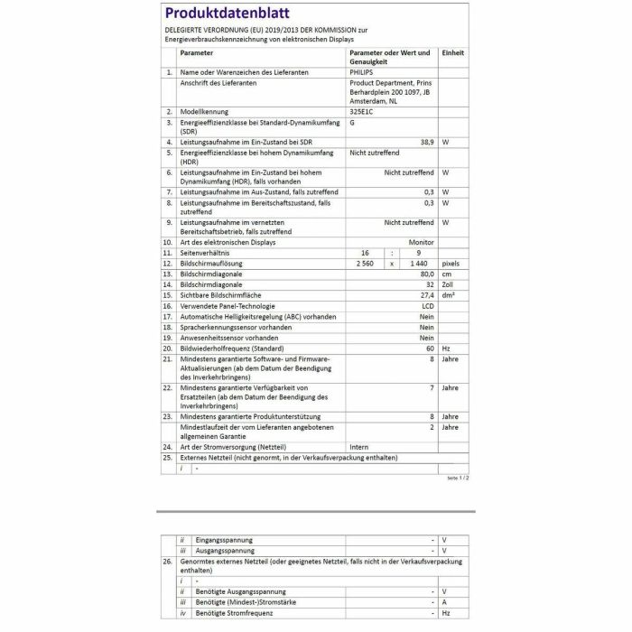 Philips Monitor Profesional Curvo 325E1C 31.5" QHD Negro Ultra Wide-Color AMD FreeSync Flicker-Free LowBlue Mode 8 Philips Monitor Profesional Curvo 325E1C 31.5" QHD Negro Ultra Wide-Color AMD FreeSync Flicker-Free LowBlue Mode 8