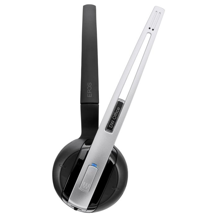 EPOS Impact DW Office ML Auriculares Inalámbricos para Oficina/Centro de Llamadas, Monoaural, Negro/Plata, Cancelación de Ruido