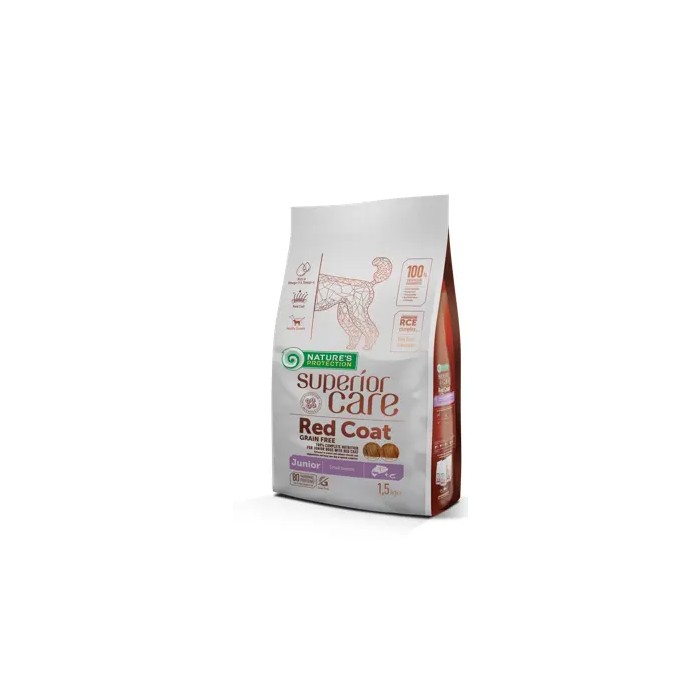 Nature's Protection Sc Red Dog Puppy Small Grain Free Salmon 1.5 kg