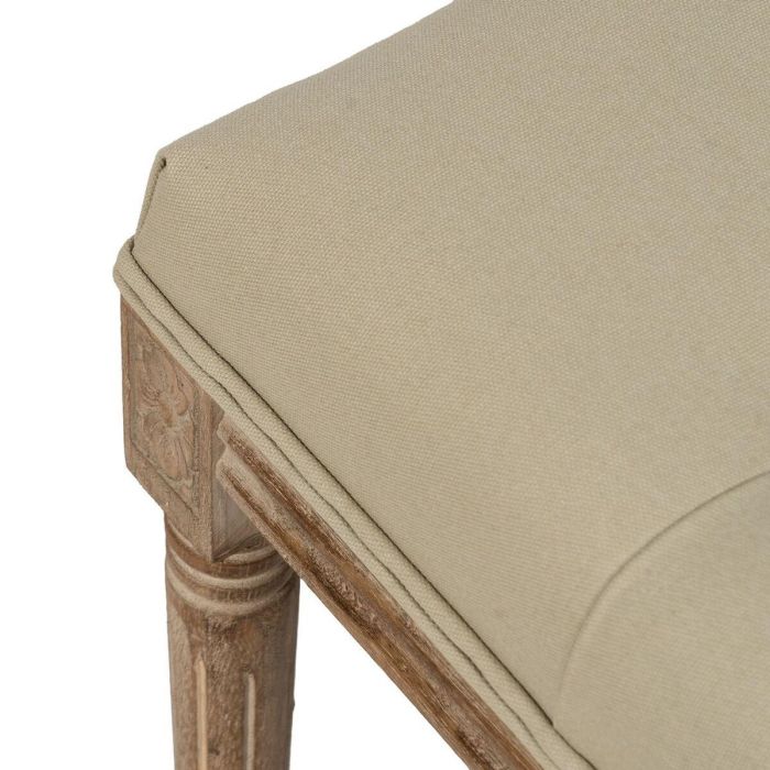 Banqueta Beige Madera de caucho 122 x 41 x 46 cm 6