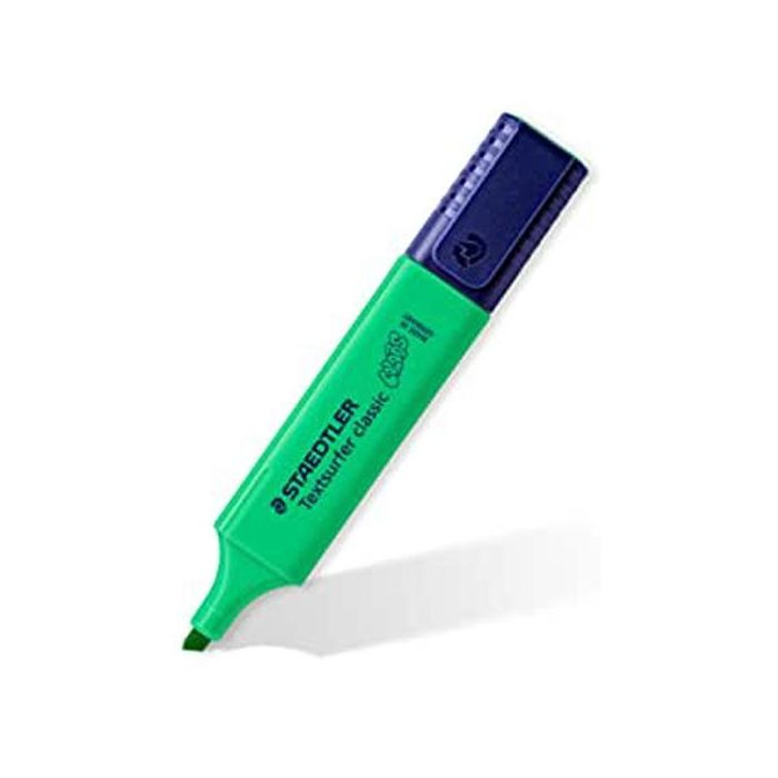 Staedtler Marcador Fluorescente Textsurfer Classic, Verde Intenso, Caja de 10 Unidades (10 Unidades)