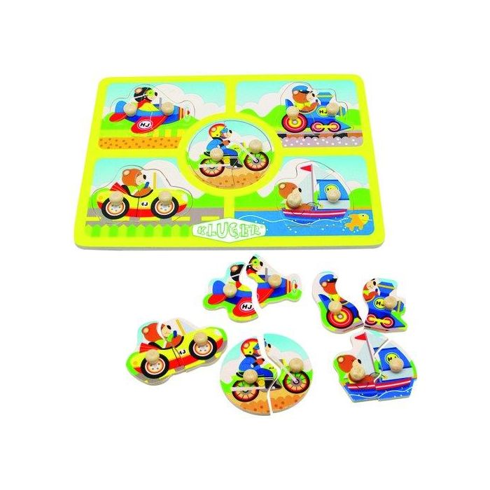 Juego Kluger Ensarte 10 Piezas Vehiculos