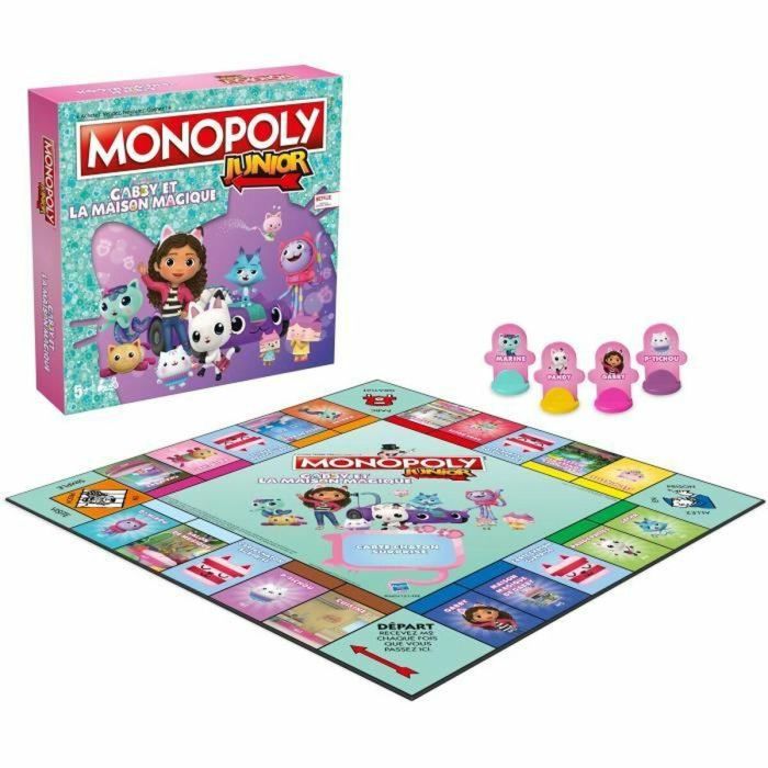 Juego de Mesa Winning Moves Monopoly Junior Gabby and the Magic House 5