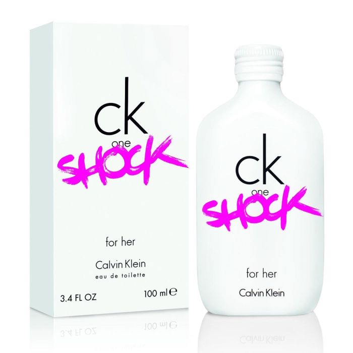 Calvin Klein CK ONE SHOCK FOR HER Eau de Toilette Vaporizador 100 ml para Mujer Floral Oriental Dulce y Sensual