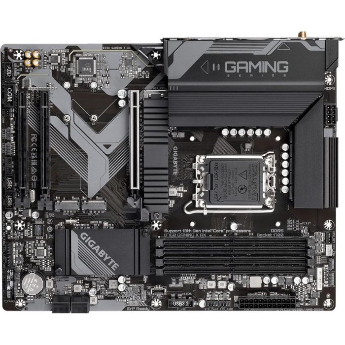 Gigabyte 9MB76GX5X-00-G13 Placa Base B760 GAMING X AX Socket 1700 Intel 14ª/13ª/12ª Gen DDR5 Wi-Fi 6E LAN 2.5GbE ATX 4 Gigabyte 9MB76GX5X-00-G13 Placa Base B760 GAMING X AX Socket 1700 Intel 14ª/13ª/12ª Gen DDR5 Wi-Fi 6E LAN 2.5GbE ATX 4