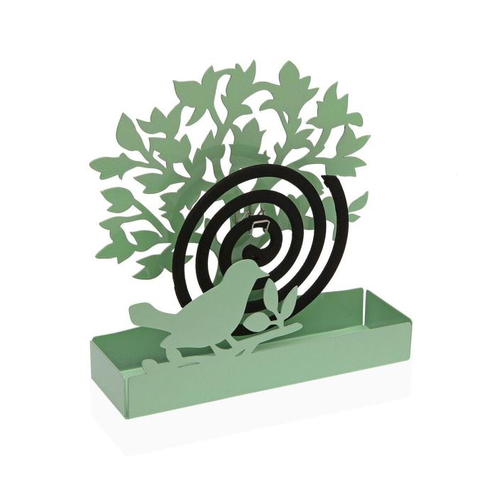 Soporte para espirales antimosquitos Versa Verde Metal 5 x 17 x 17 cm Árbol Soporte para espirales antimosquitos Versa Verde Metal 5 x 17 x 17 cm Árbol