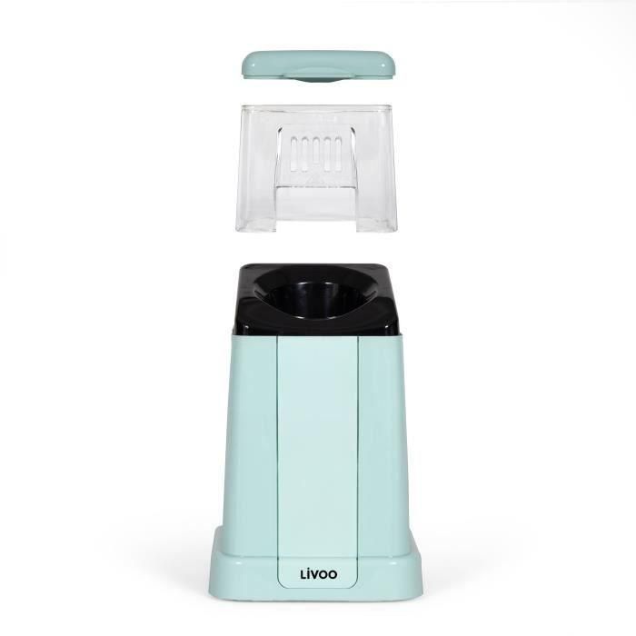 Máquina de palomitas de maíz - LIVOO - DOM497 - 1200W - Hasta 100 g de granos - Azul 1 Máquina de palomitas de maíz - LIVOO - DOM497 - 1200W - Hasta 100 g de granos - Azul 1