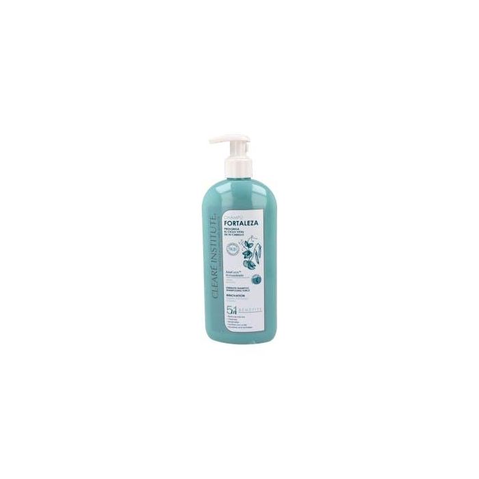 Clearé Institute FORTALEZA ANTICAÍDA Champú 400 ml - 96.7% Natural, Eficaz Contra Caída y Para Crecimiento Capilar