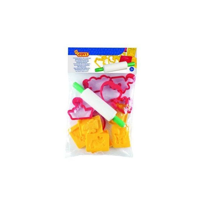 Jovi Bolsa Colgable Con 6 Moldes + 6 Moldes De Corte + Rodillo De Modelaje C-Surtidos Jovi Bolsa Colgable Con 6 Moldes + 6 Moldes De Corte + Rodillo De Modelaje C-Surtidos
