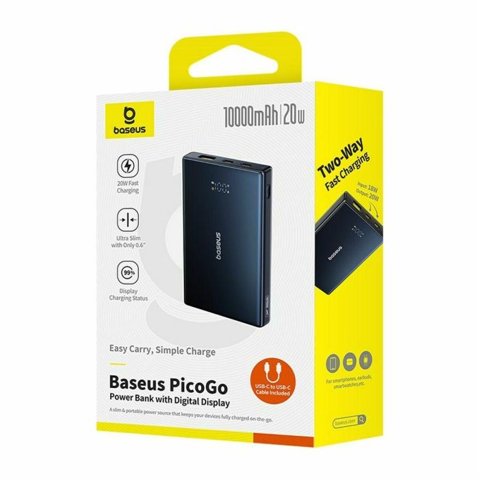 Powerbank Baseus P10076801123-00 Negro 10000 mAh 2 Powerbank Baseus P10076801123-00 Negro 10000 mAh 2
