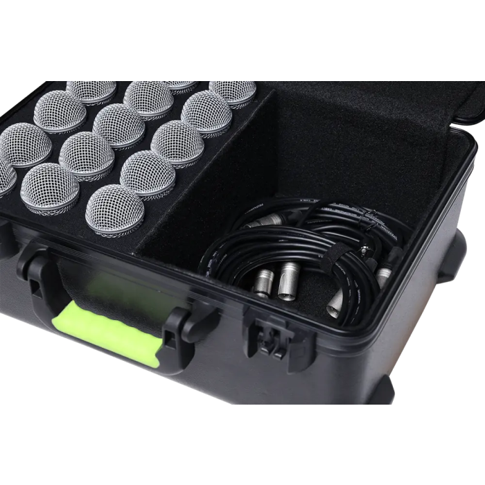 SBG Estuche de Transporte para 15 Micrófonos de Polietileno con Cierre TSA 7