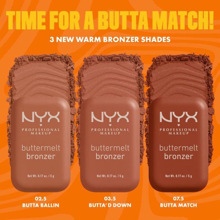 Set de Maquillaje NYX BUTTERMELT BRONZER 3 Set de Maquillaje NYX BUTTERMELT BRONZER 3