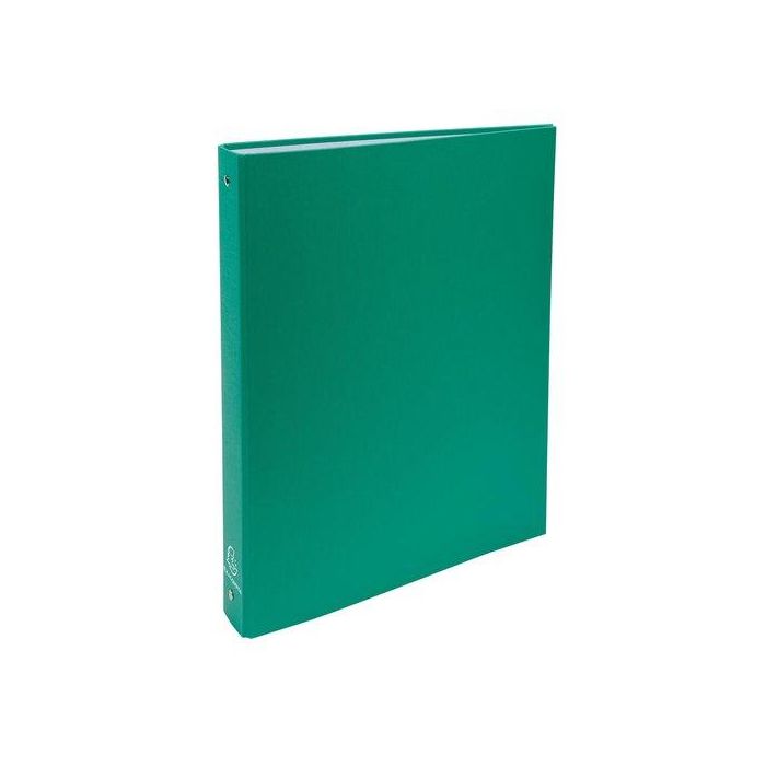Exacompta Carpeta 4 Anillas 30mm DIN A4 Cartón Forrado Verde Oscuro