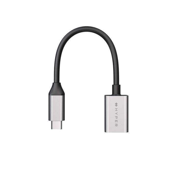 Hyper Adaptador USB-C a USB-A 10Gbps, USB 3.1 Gen 2, Compatible con Chromebook, Ultra Portátil, Aluminio, 27x17.6x10.2mm 1