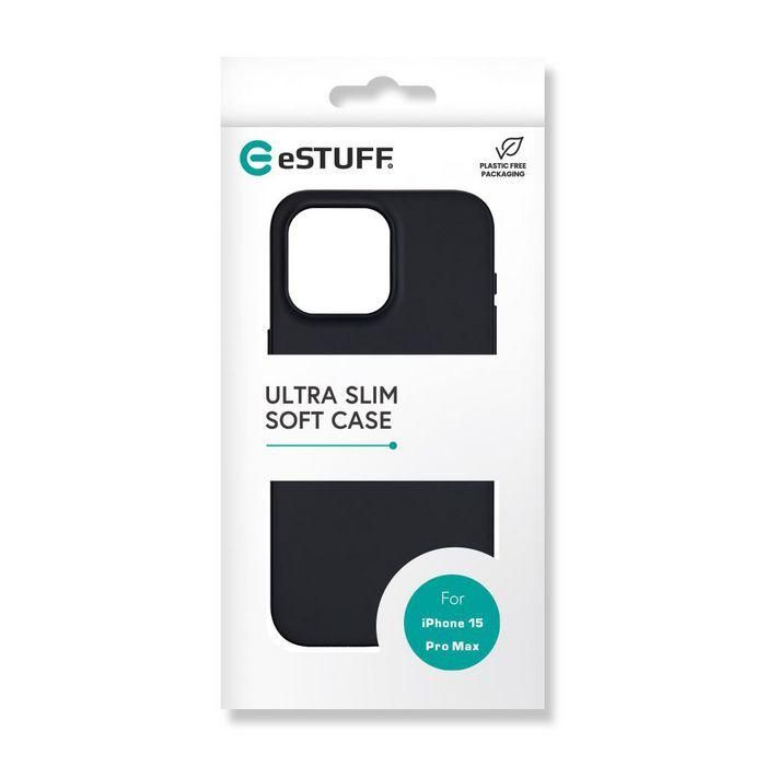 eSTUFF iPhone 15 Pro Max INFINITE VIENNA TPU Cover - Black - 100% recycled plastic 8 eSTUFF iPhone 15 Pro Max INFINITE VIENNA TPU Cover - Black - 100% recycled plastic 8