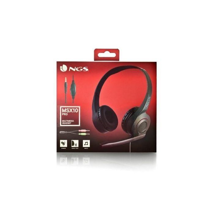 Auriculares NGS MSX 10 Pro/ con Micrófono/ Jack 3.5/ Negros 4 Auriculares NGS MSX 10 Pro/ con Micrófono/ Jack 3.5/ Negros 4