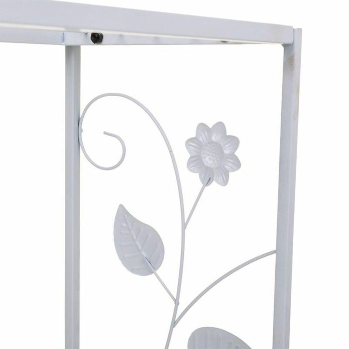 Soporte para Maceta Alexandra House Living Blanco Hierro 44 x 44 x 80 cm 1