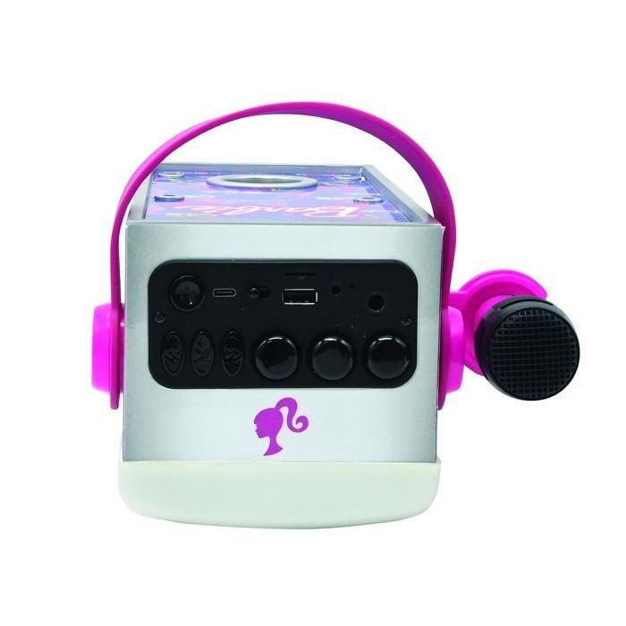 Potente altavoz Bluetooth iluminado de Barbie con micrófono 4