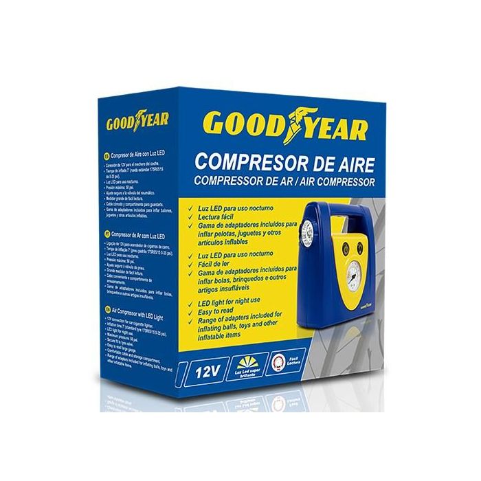 Compresor Aire 50 Psi 3.5 Bar Goodyear 3 A 60 Ah Cs6 GOD0007 2