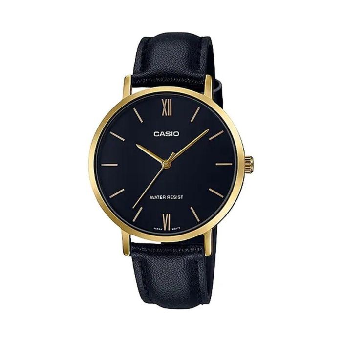 Reloj Mujer Casio 3H LEATHER - GOLD, BLACK (Ø 34 mm) (Ø 40 mm)