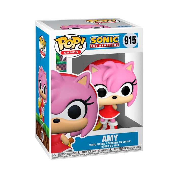 Funko 70582 Pop! Figura de Vinilo Amy Rose Sonic The Hedgehog 9cm, con su característico martillo, ideal para coleccionistas de SEGA 1 Funko 70582 Pop! Figura de Vinilo Amy Rose Sonic The Hedgehog 9cm, con su característico martillo, ideal para coleccionistas de SEGA 1