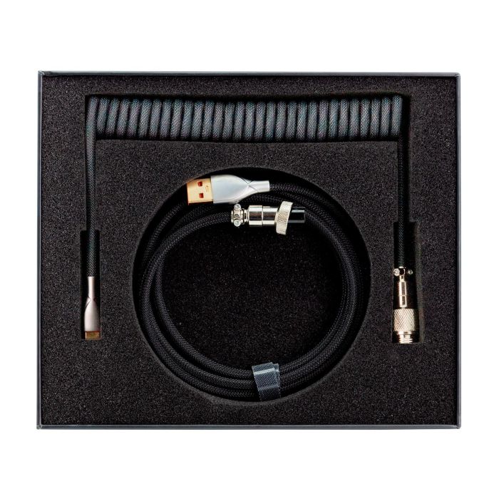 Phoenix technologies Kioru Cable Aviador en Espiral para Teclado Mecánico Tipo C - Estilo Profesional y Minimalista 1 Phoenix technologies Kioru Cable Aviador en Espiral para Teclado Mecánico Tipo C - Estilo Profesional y Minimalista 1