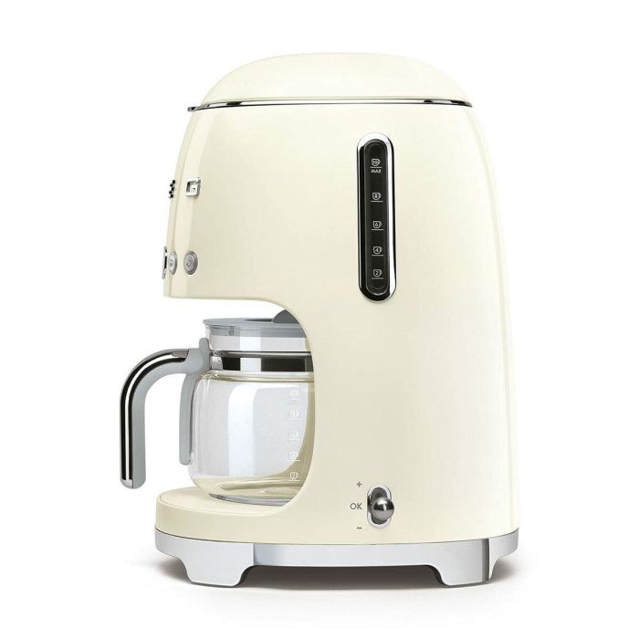 Cafetera de Goteo Smeg DCF02CREU 1050 W Retro Gris Crema 4