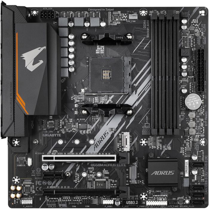 Gigabyte B550M AORUS ELITE Placa Base Micro ATX AMD B550 Socket AM4 para AMD Ryzen DDR4 1 Gigabyte B550M AORUS ELITE Placa Base Micro ATX AMD B550 Socket AM4 para AMD Ryzen DDR4 1
