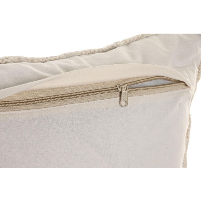 Cojin Boho DKD Home Decor Crudo 45 x 45 cm (2 Unidades) 3