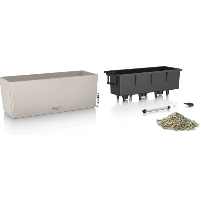 Lechuza 15696 Jardinera - Balconera color 50 - Kit completo - Marrón arena - 8 L 1 Lechuza 15696 Jardinera - Balconera color 50 - Kit completo - Marrón arena - 8 L 1