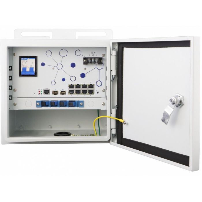 LevelOne OSW-1061 Switch Gestionado L2, 10 puertos GE (8x 2.5G Ethernet) con 8 Puertos PoE 802.3at/af, 185W